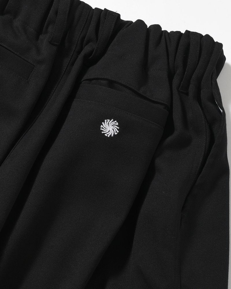 WIDE SLACKS -BLACK-