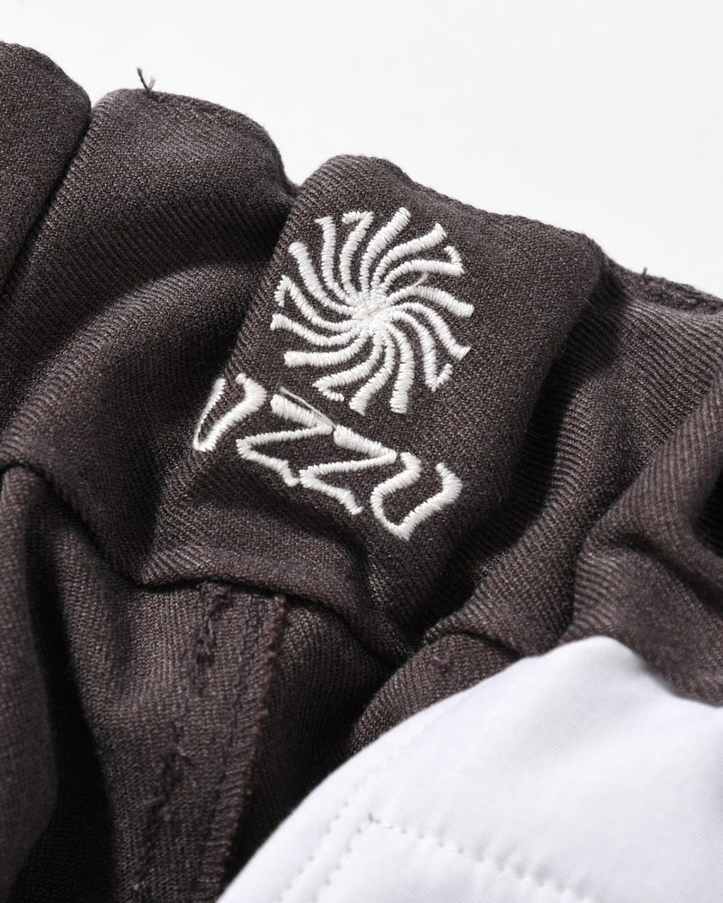 WIDE SLACKS -BROWN-