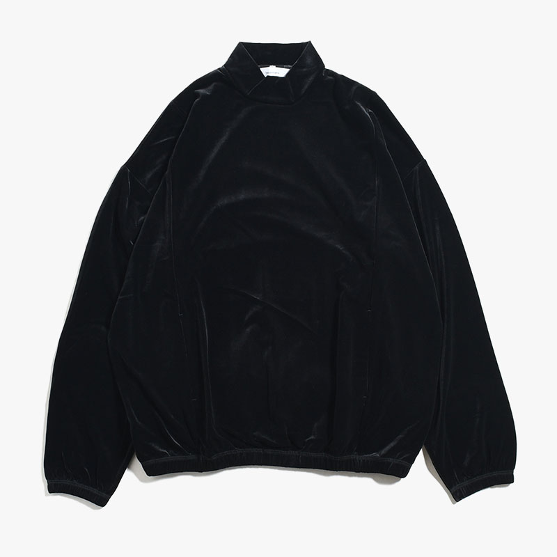 VELOUR MOCKNECK -2.COLOR-(BLACK×BLACK)
