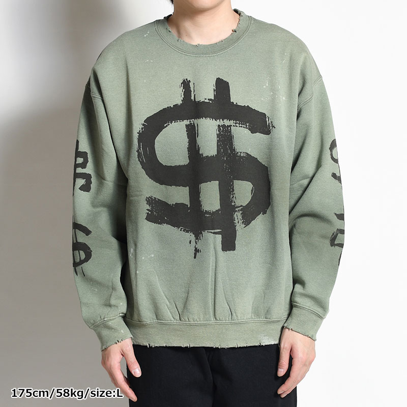 VINTAGE SWEATSHIRT "$ 弗 $" -3.COLOR-