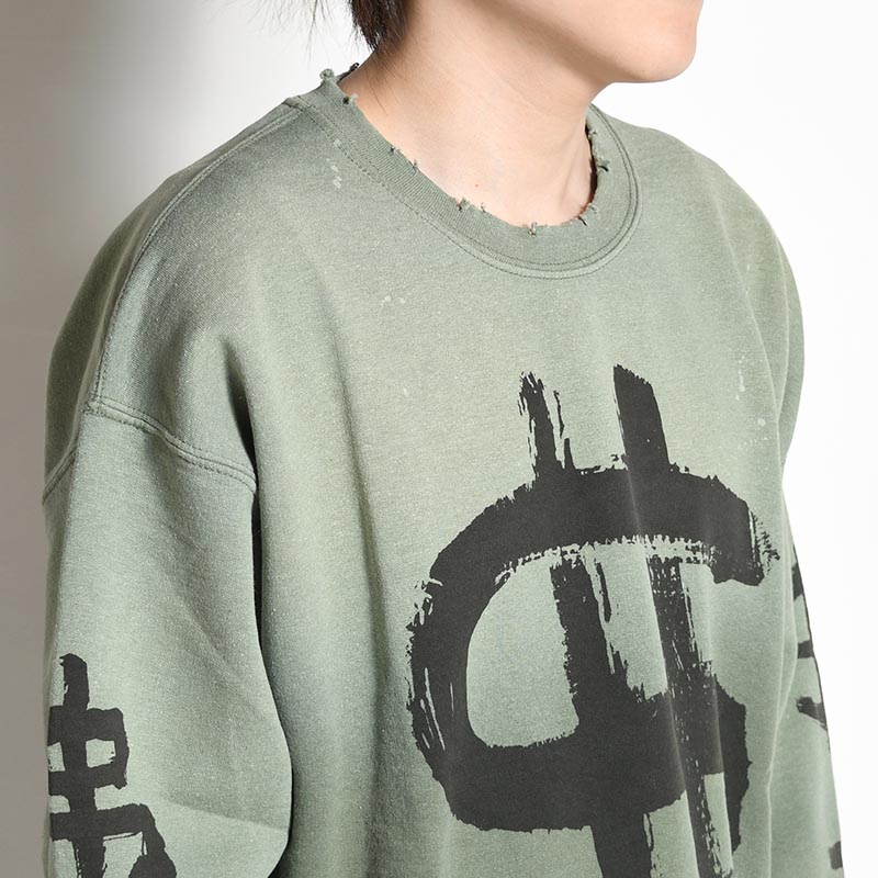 VINTAGE SWEATSHIRT "$ 弗 $" -3.COLOR-