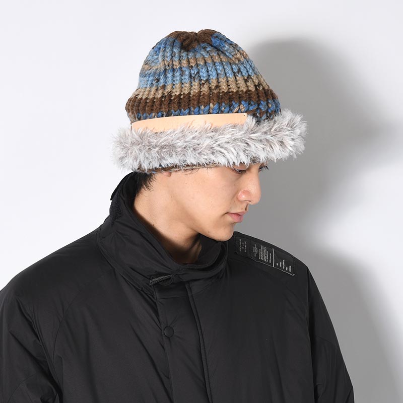 HAND WOVEN BEANiE."FUR" -3.COLOR-