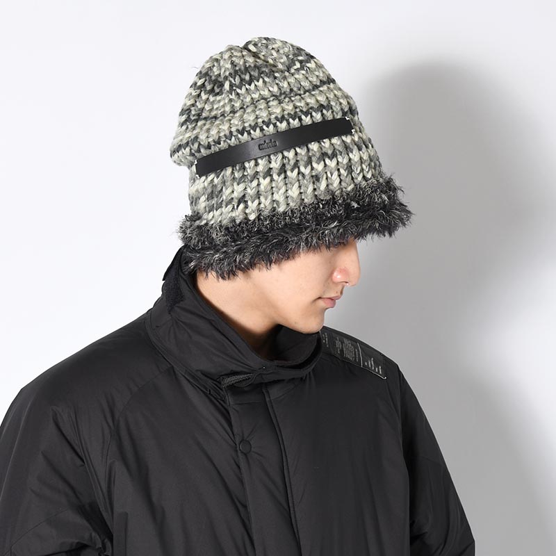 HAND WOVEN BEANiE."FUR" -3.COLOR-