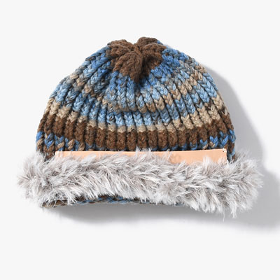 HAND WOVEN BEANiE."FUR" -3.COLOR-