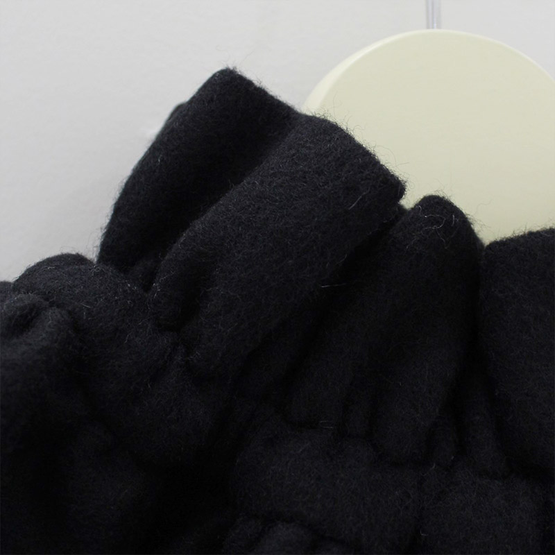 SCRUNCHIE SNOOD -BLACK- | IN ONLINE STORE