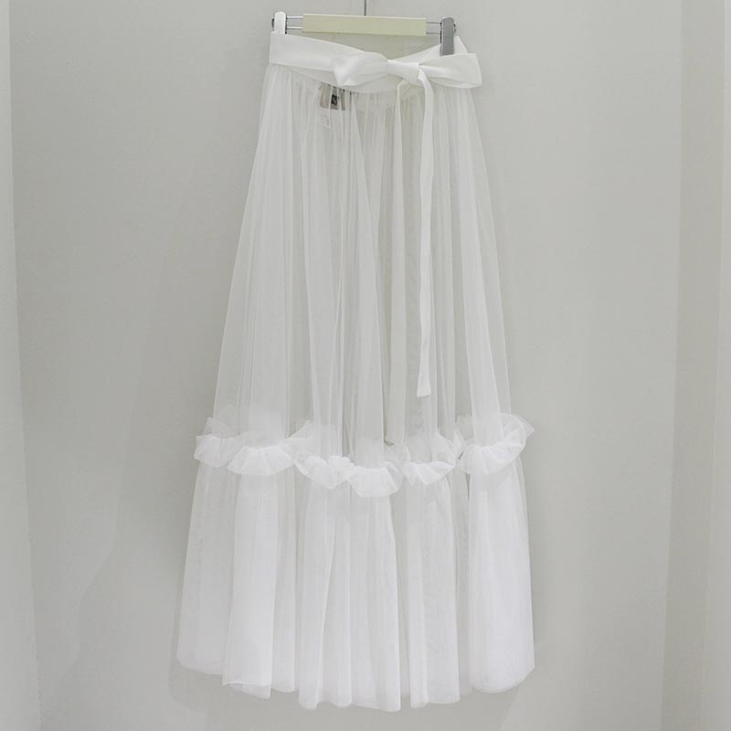 SHUMAI TULLE SK -WHITE-