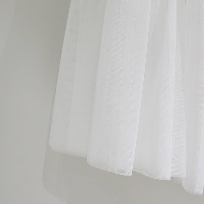 SHUMAI TULLE SK -WHITE-