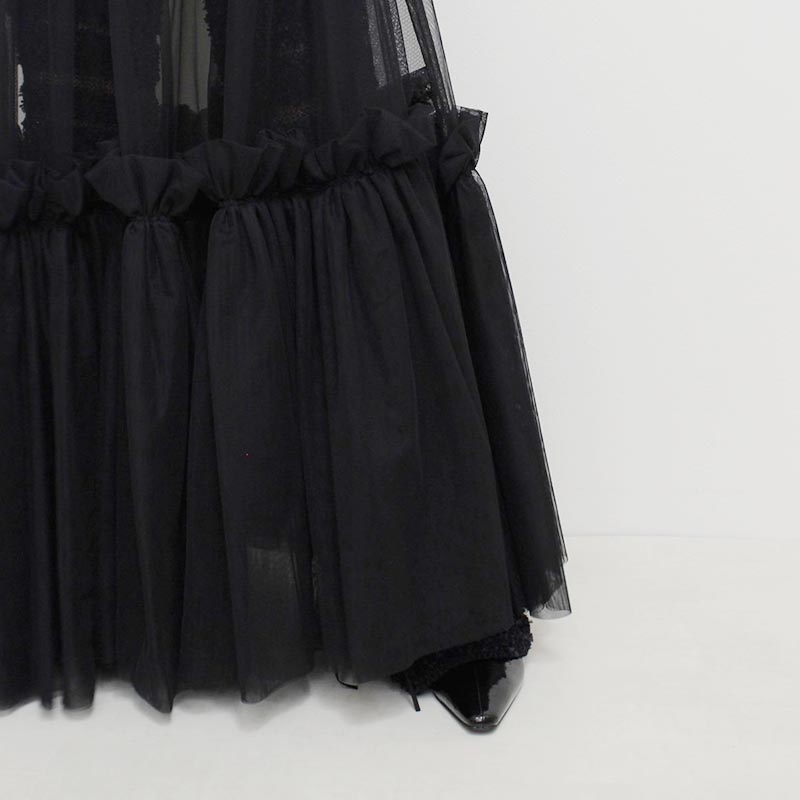 SHUMAI TULLE SK -BLACK-