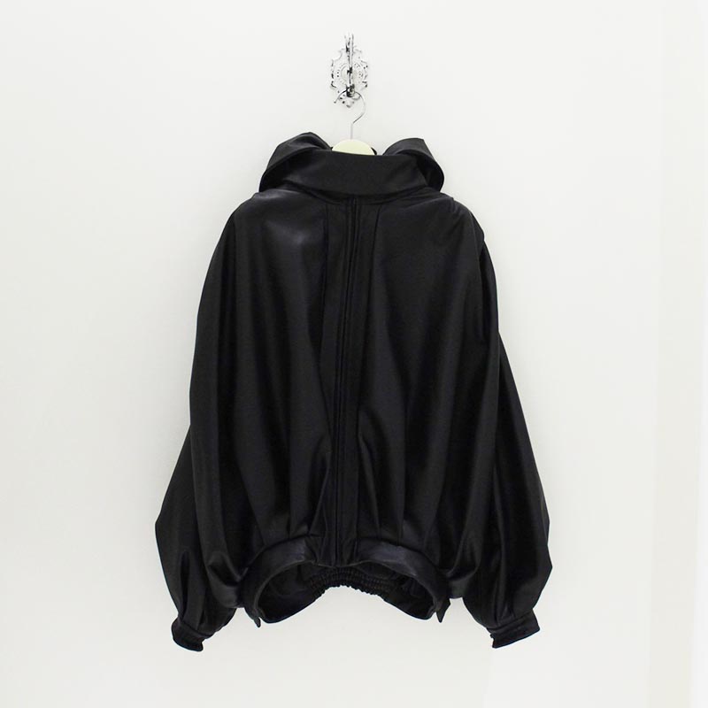 OMOCHI LEATHER BOW JKT -BLACK-