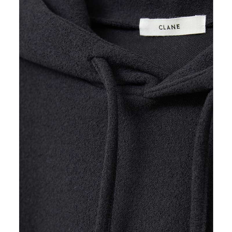 SIDE ZIP WIDE HOODIE -BLACK- | IN ONLINE STORE