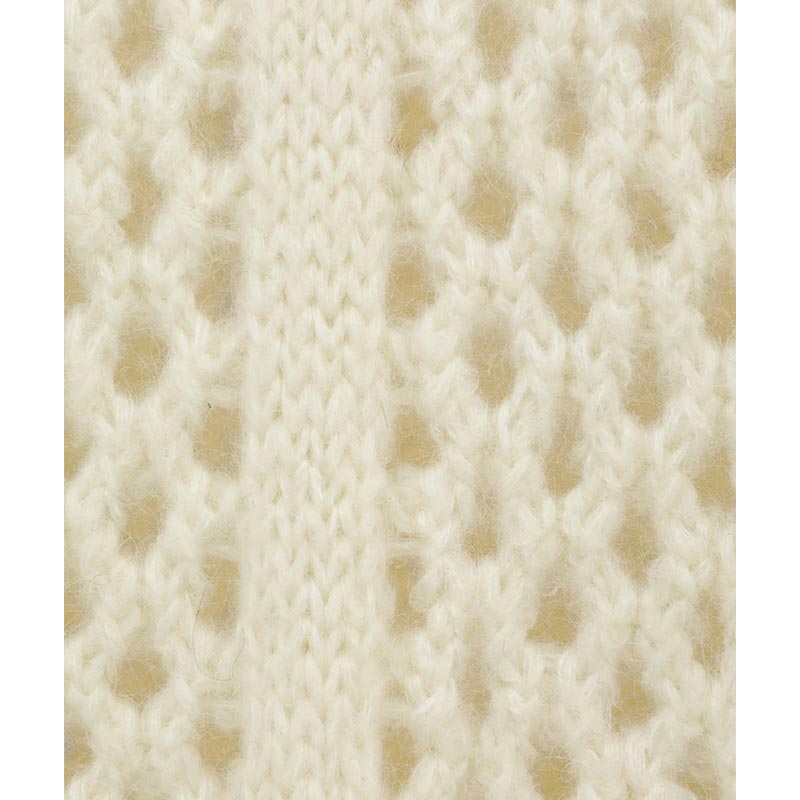 DOT MESH MOHAIR OVER KNIT TOPS -IVORY- | IN ONLINE STORE