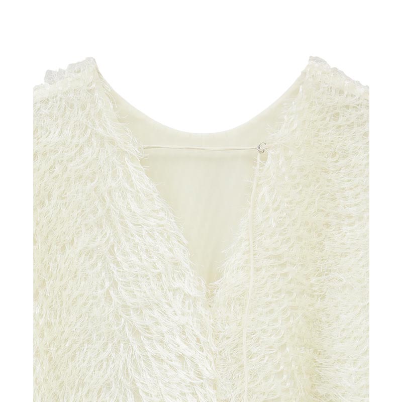W FACE FRINGE TOPS -IVORY- | IN ONLINE STORE