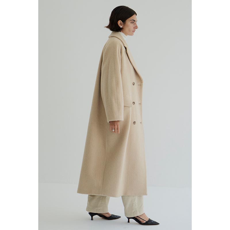 DOUBLE WOOL LONG COAT -2.COLOR-