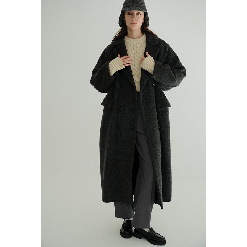 DOUBLE WOOL LONG COAT -2.COLOR-