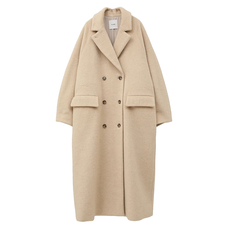 DOUBLE WOOL LONG COAT -2.COLOR-(IVORY)