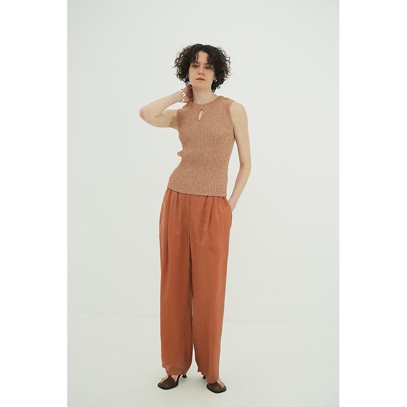 W FACE HOLE KNIT TOPS -2.COLOR-
