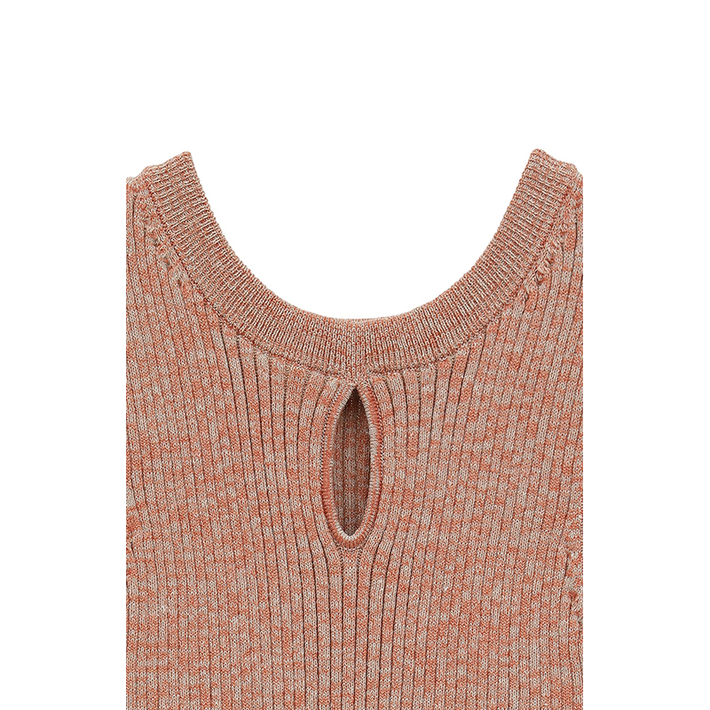 W FACE HOLE KNIT TOPS -2.COLOR-