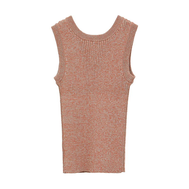 W FACE HOLE KNIT TOPS -2.COLOR-