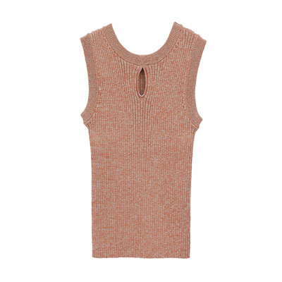W FACE HOLE KNIT TOPS -2.COLOR-