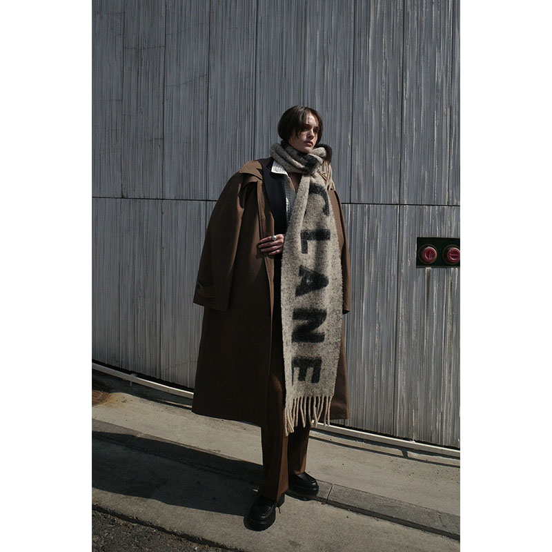 BULKY LINE STAIN COAT -2.COLOR-
