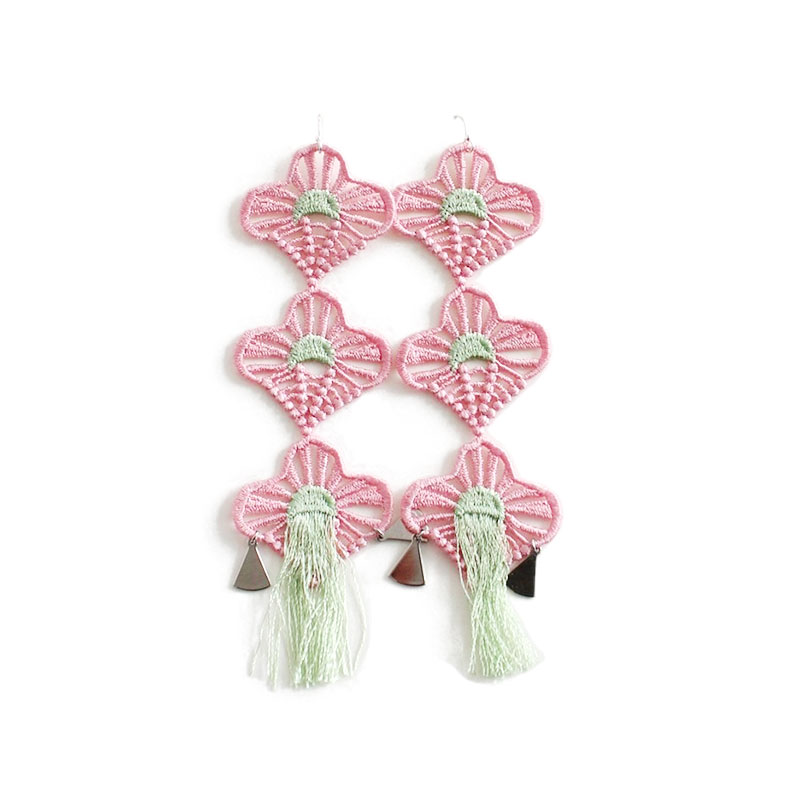 LUCKY CHARM PIERCE -3.COLOR-(PINK)