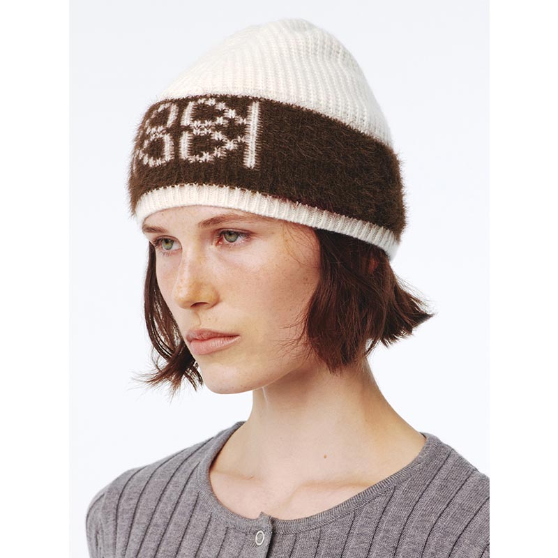 EMBLEM KNIT BEANIE -2.COLOR-