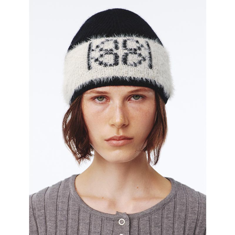 EMBLEM KNIT BEANIE -2.COLOR-