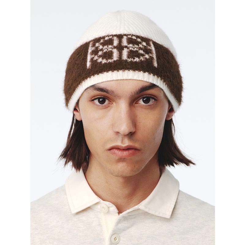 EMBLEM KNIT BEANIE -2.COLOR-