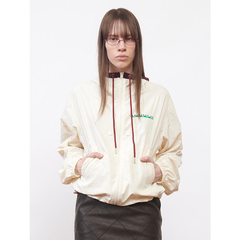 LOGO WINDBREAKER -IVORY-