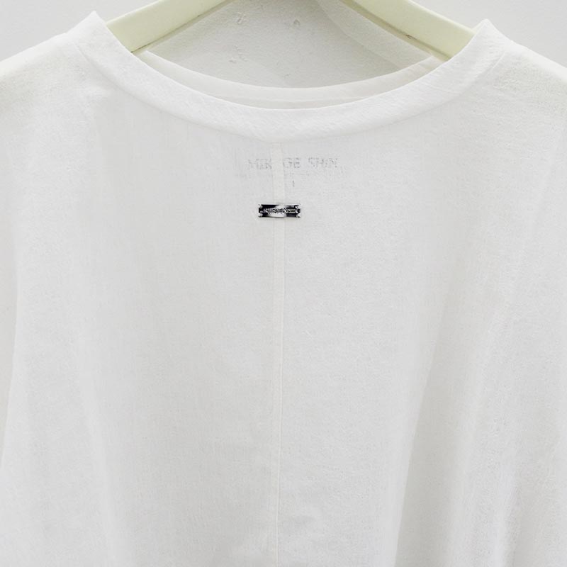 KASUMI SHEER LAYER TOPS -WHITE-