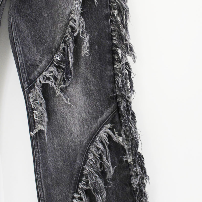 FRINGE FLARE DENIM PT -2.COLOR-