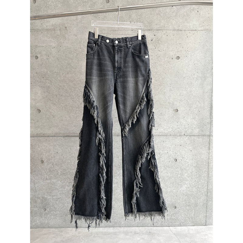 FRINGE FLARE DENIM PT -2.COLOR-