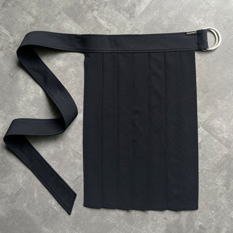 PLEATS BELT -2.COLOR-(BLACK)