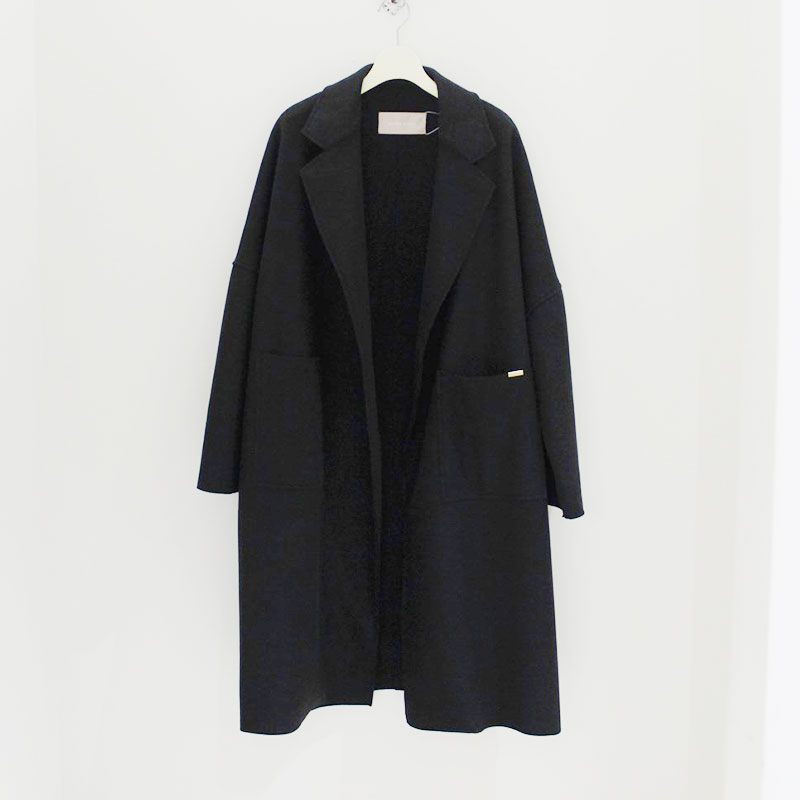 DOUBLE FACE COAT -2.COLOR-(BLACK)