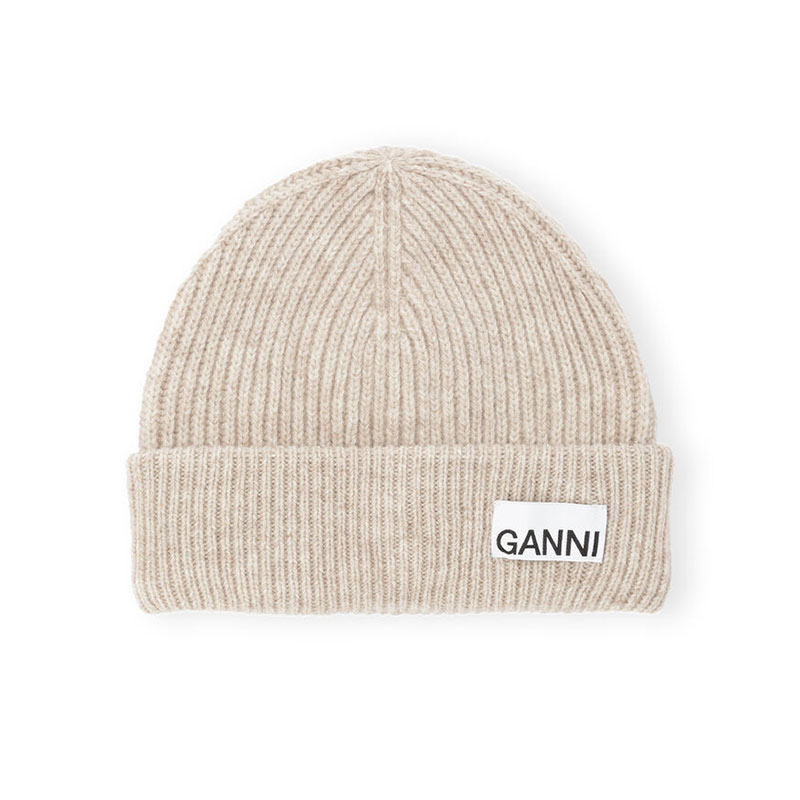 LIGHT STRUCTURED RIB KNIT BEANIE -3.COLOR-(BEIGE)