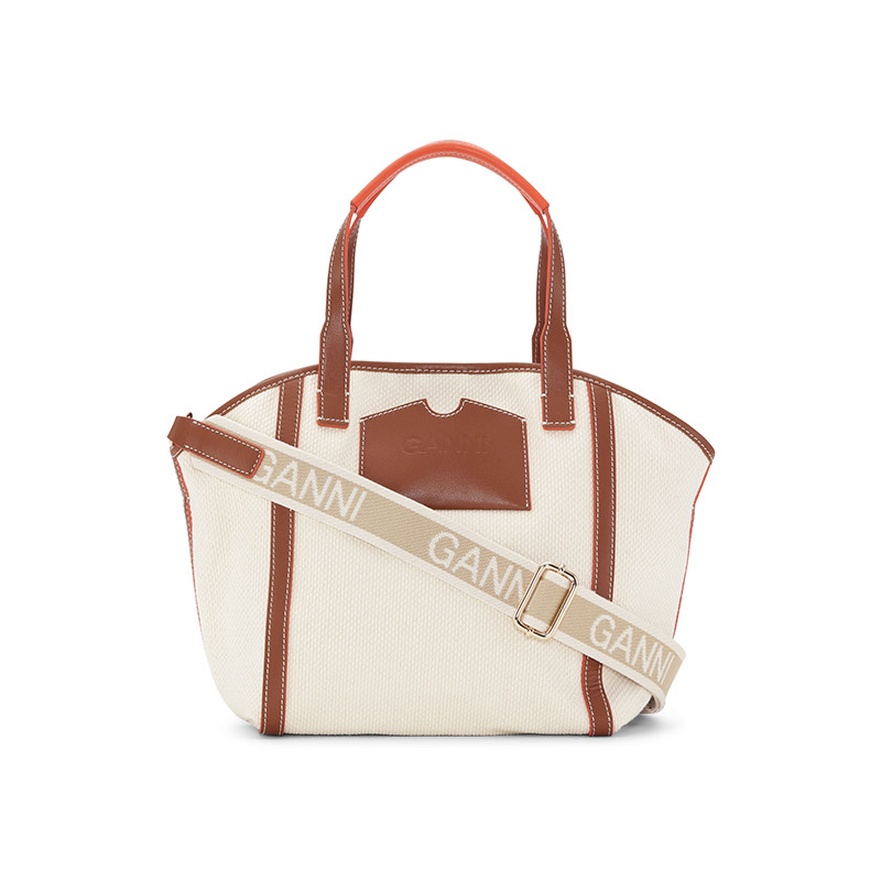 SOFT BANNER SMALL TOTE CANVAS -IVORY- | IN ONLINE STORE