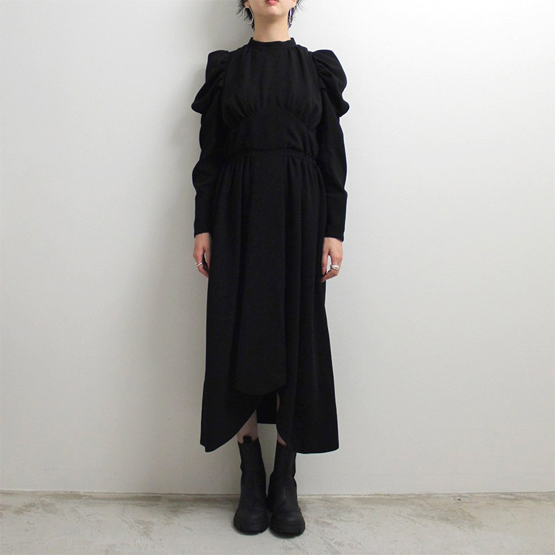 PUFFY DRESS -BLACK- | IN ONLINE STORE