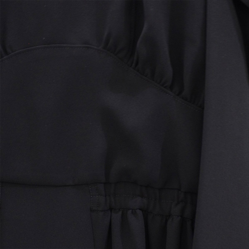 PUFFY DRESS -BLACK-