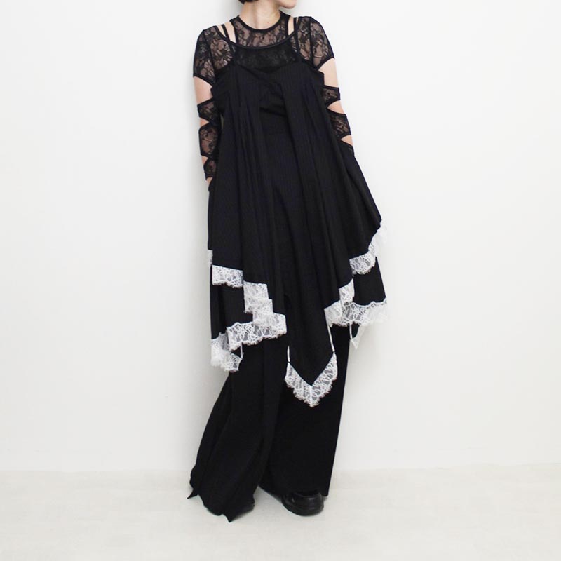 CRBER LACE T -BLACK-