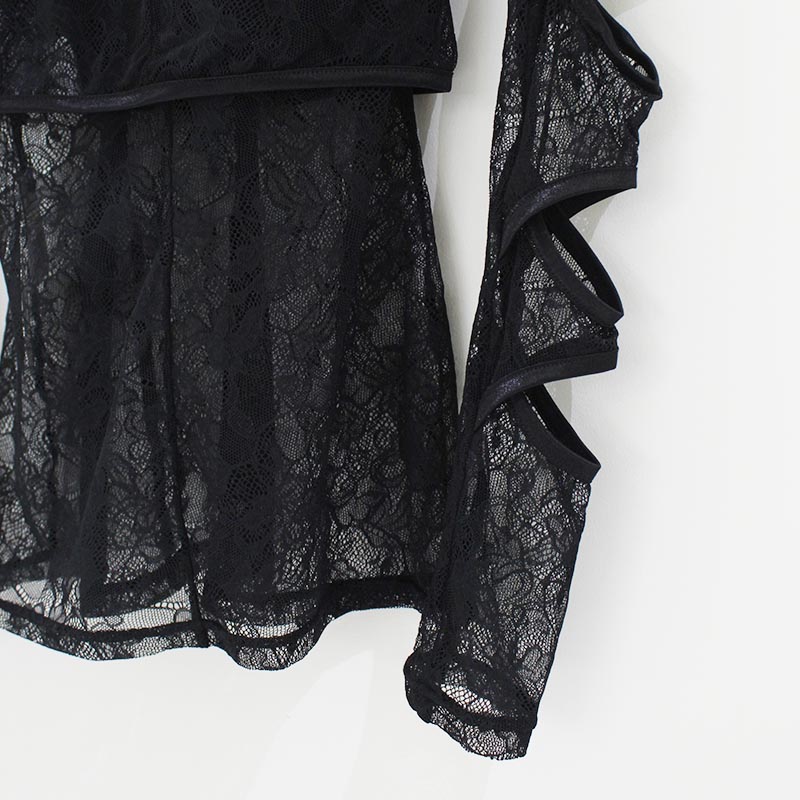 CRBER LACE T -BLACK-