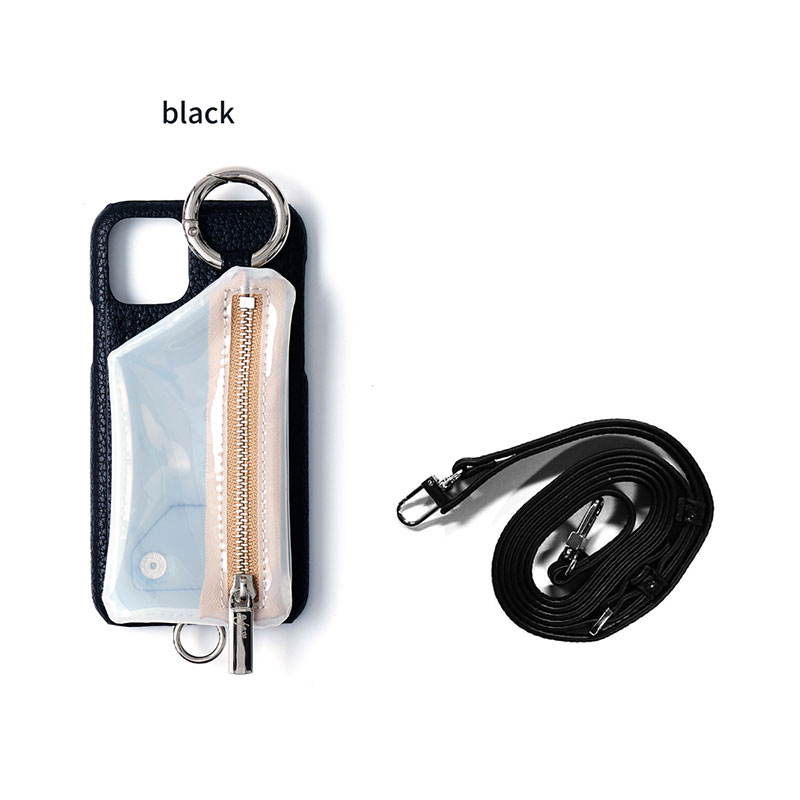 【iPhone13 対応】SHOULDER CADENAS PVC ZIPPHONE CASE -4.COLOR-