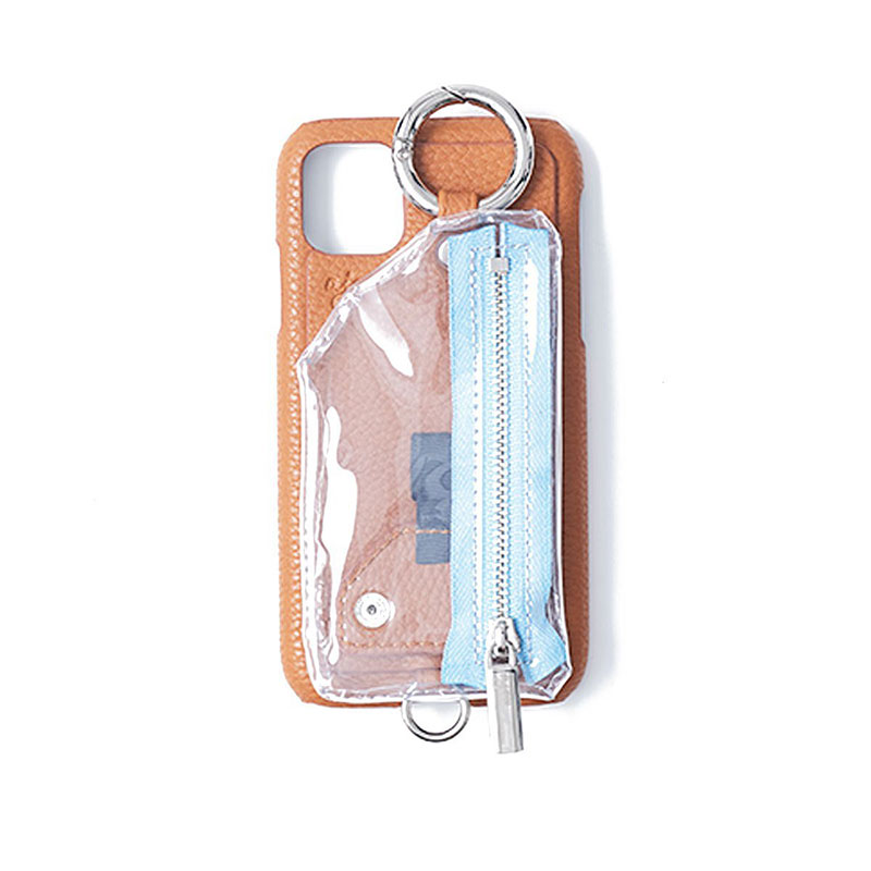 【iPhone13 対応】SHOULDER CADENAS PVC ZIPPHONE CASE -4.COLOR-