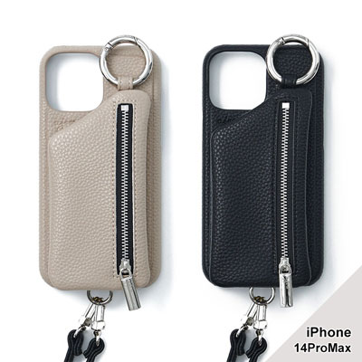 【iPhone14ProMax 対応】CADENAS ZIPPHONE CASE SHOULDER -5.COLOR-