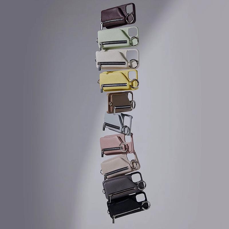 【iPhone16ProMax 対応】CADENAS ZIPPHONE CASE SHOULDER -5.COLOR-