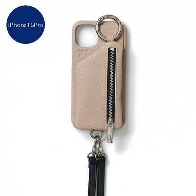 【iPhone16Pro 対応】CADENAS ZIPPHONE CASE SHOULDER -5.COLOR-