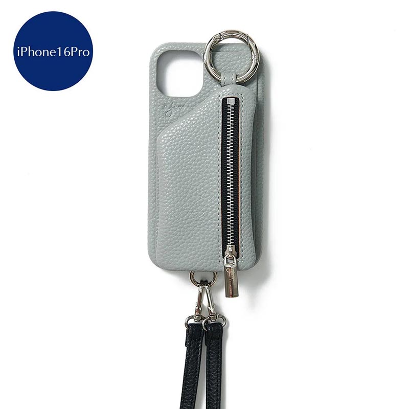 【iPhone16Pro 対応】CADENAS ZIPPHONE CASE SHOULDER -5.COLOR-(BLUE)