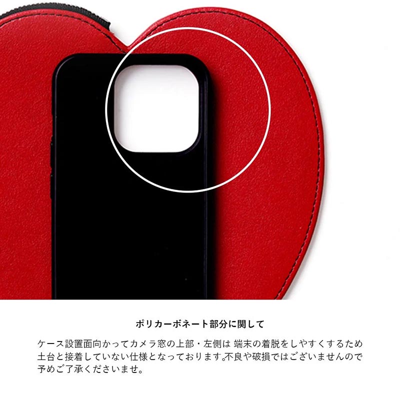 【iPhone14Pro 対応】AJEW DRESS HEART CASE SHOULDER -2.COLOR-