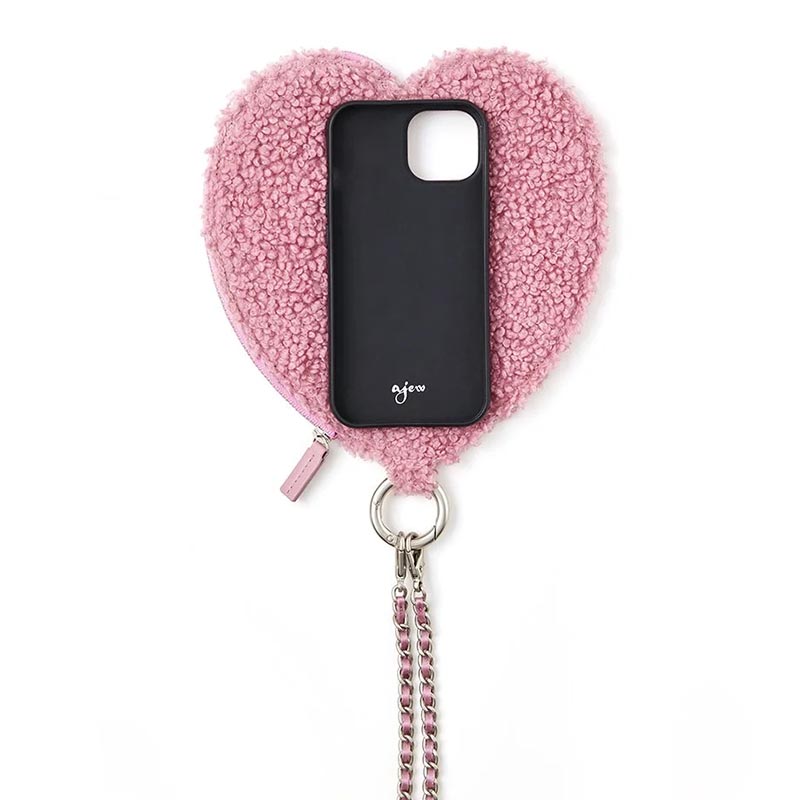 【iPhone13 対応】AJEW FLUFFY DRESS HEART CASE -2.COLOR-