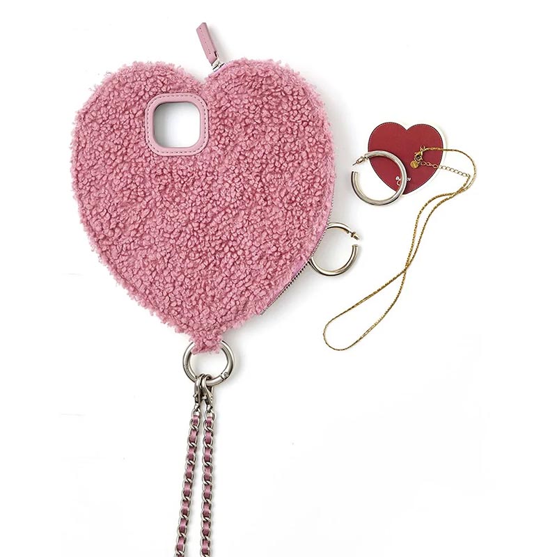 【iPhone13 対応】AJEW FLUFFY DRESS HEART CASE -2.COLOR-