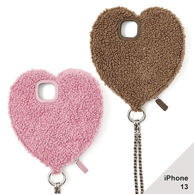 【iPhone13 対応】AJEW FLUFFY DRESS HEART CASE -2.COLOR-